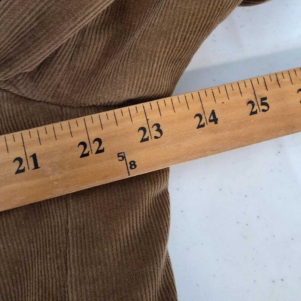 Stafford Corduroy Blazer Jacket Mens 44R Brown Sports‎ Coat 2 Buttons Vented